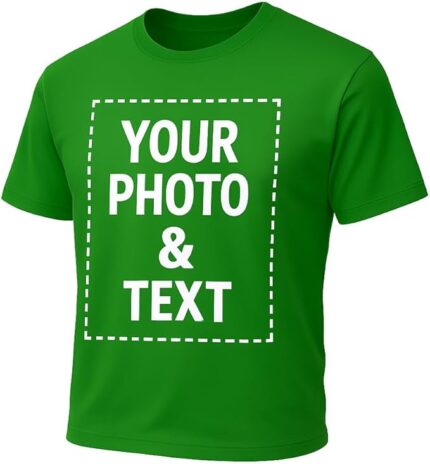 Custom T-Shirt – Upload Photo & Add Text | Personalized Tee for Men & Women | Front & Back Print | 100% Cotton | Gift for Birthdays, Couples, Family & Business(Bundle of 10 products))