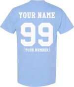 Custom Text T-Shirt – Add Your Own Name, Quote or Message | Personalized Back Print Tee for Men & Women | 100% Cotton Unisex Shirt | Gift for Birthdays, Events & Teams(Bundle of 10 Products)